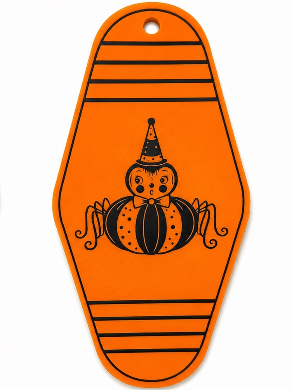 2/$25 Johanna Parker Inspired Pumpkin Spider Motel Keychain